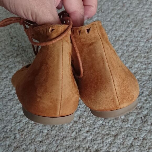 PRETTY BALLERINAS pointy toe Lace-up ballerina size 8 - Picture 11 of 12